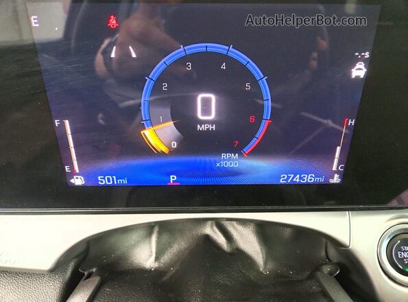 KL77LHEP2SC240823 2025 CHEVROLET TRAX Red Instrument cluster view