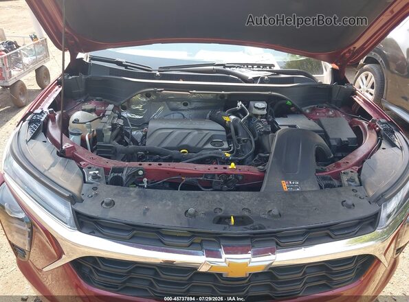 KL77LHEP2SC255029 2025 CHEVROLET TRAX Burgundy Vista trasera
