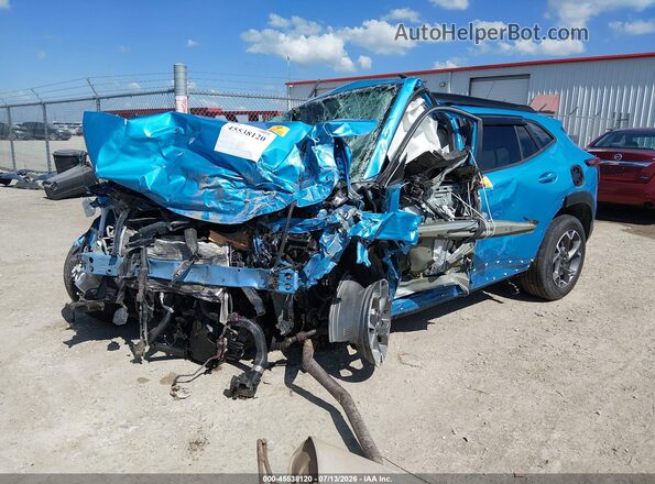 KL77LHEP3SC128015 2025 CHEVROLET TRAX Синий Передняя левая четверть