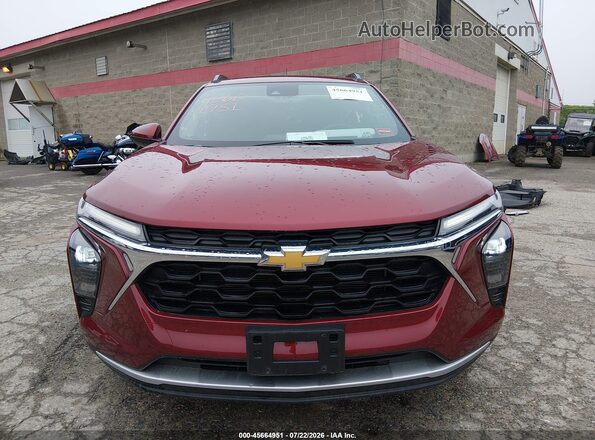 KL77LHEP3SC288685 2025 CHEVROLET TRAX Red Widok wnętrza z tyłu