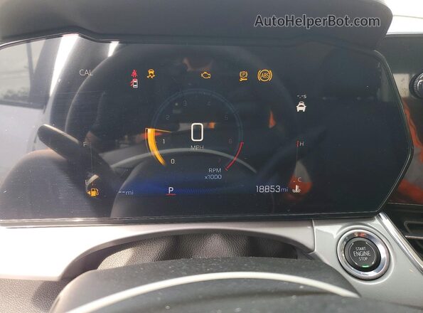 KL77LHEP7SC141494 2025 CHEVROLET TRAX White Vista del cuadro de instrumentos