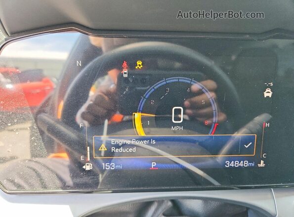 KL77LHEP7SC341193 2025 CHEVROLET TRAX Green Вид щитка приладів