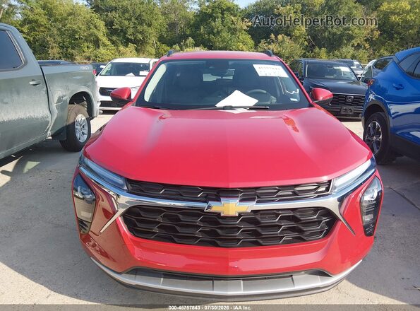 KL77LHEP9TC039812 2026 CHEVROLET TRAX Red ხელსაწყოთა პანელის ხედი