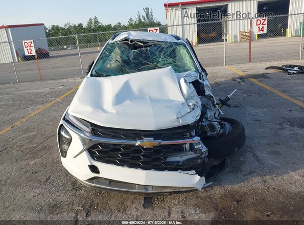 KL77LHEPXSC204278 2025 CHEVROLET TRAX White Widok zestawu wskaźników