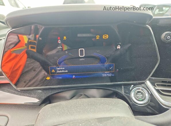 KL77LJE20RC087770 2024 CHEVROLET TRAX Maroon Instrument cluster view