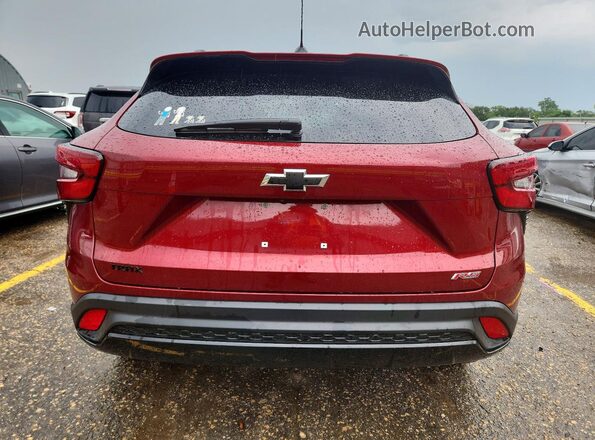 KL77LJE24RC022257 2024 CHEVROLET TRAX Maroon უკანა ხედი