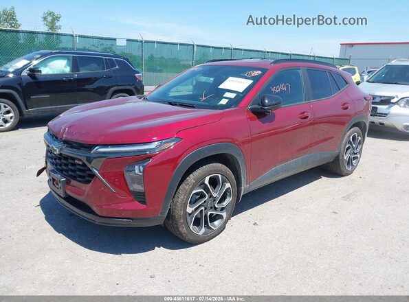 KL77LJE27RC047427 2024 CHEVROLET TRAX Red Przód lewy
