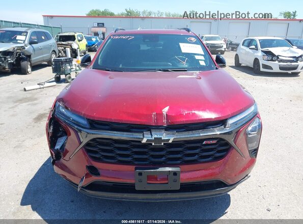 KL77LJE27RC047427 2024 CHEVROLET TRAX Red Widok zestawu wskaźników