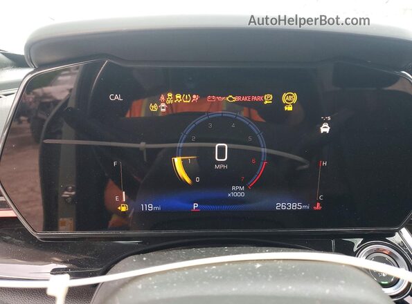 KL77LJE27RC235848 2024 CHEVROLET TRAX Green Vista del cuadro de instrumentos