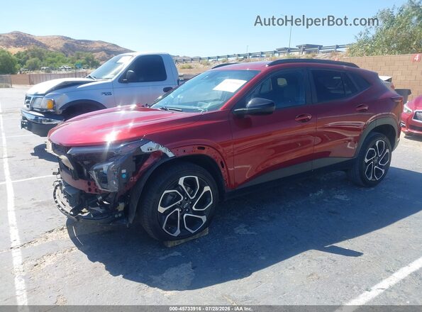 KL77LJE29RC001663 2024 CHEVROLET TRAX Красный Передняя левая четверть