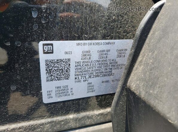 KL77LJE29RC060082 2024 CHEVROLET TRAX Черный Вид подкапотного пространства