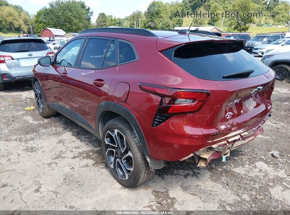 KL77LJEP0SC028610 2025 CHEVROLET TRAX Maroon უკანა მარცხენა