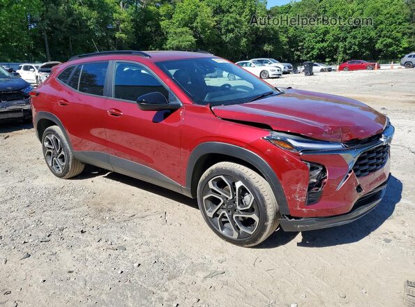 KL77LJEP3SC119189 2025 CHEVROLET TRAX Burgundy Delantero derecho