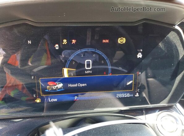 KL77LJEP3SC119189 2025 CHEVROLET TRAX Burgundy Vista del cuadro de instrumentos