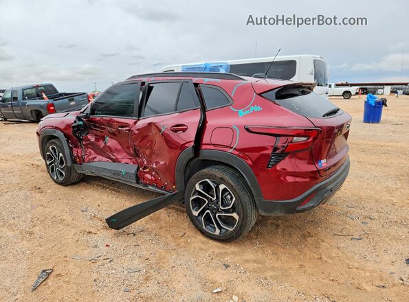 KL77LJEP5SC263505 2025 CHEVROLET TRAX Burgundy Trasero izquierdo