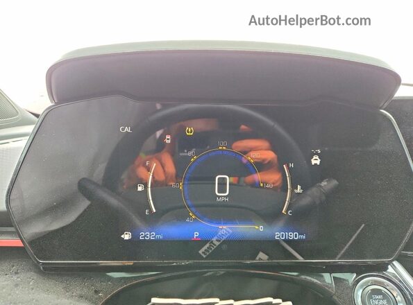 KL77LJEP5SC263505 2025 CHEVROLET TRAX Burgundy Vista del cuadro de instrumentos