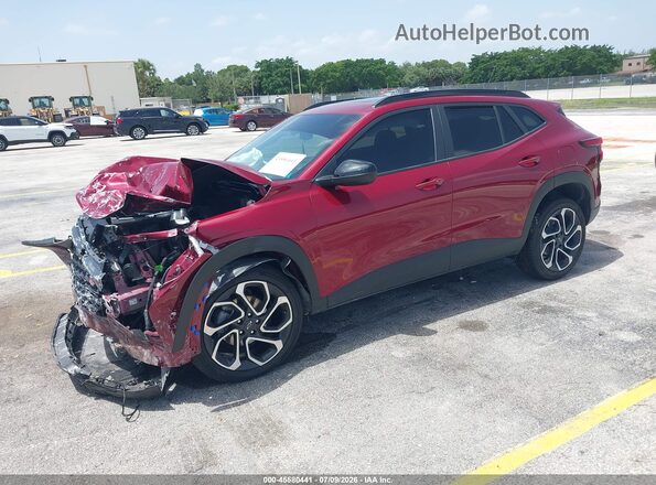 KL77LJEP7SC253803 2025 CHEVROLET TRAX Red წინა მარცხენა ხედი სამი მეოთხედიდან