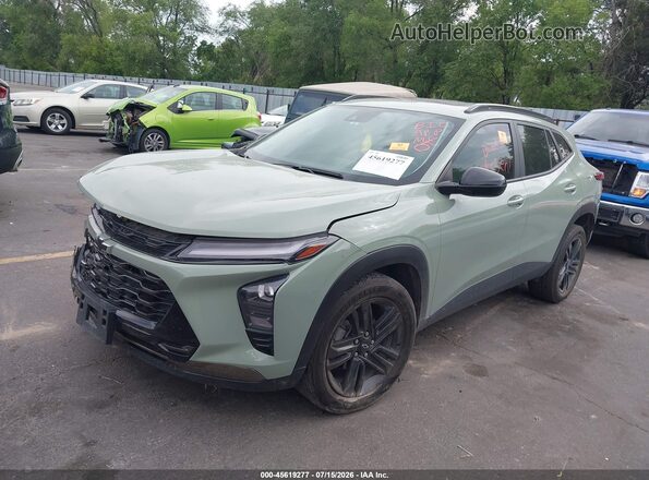KL77LKE22RC154519 2024 CHEVROLET TRAX Green Передня ліва чверть
