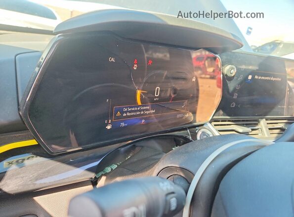KL77LKE22RC167352 2024 CHEVROLET TRAX Серебряный Вид щитка приборов