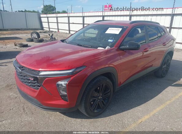 KL77LKE24RC001754 2024 CHEVROLET TRAX Оранжевый Передняя левая четверть