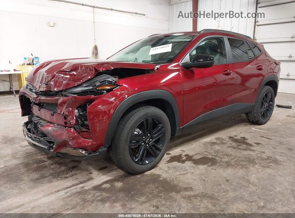 KL77LKE25RC202689 2024 CHEVROLET TRAX Red Передня ліва чверть