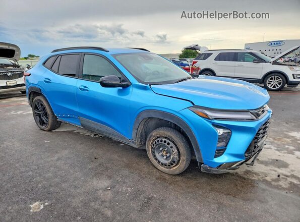 KL77LKEP1SC125224 2025 CHEVROLET TRAX Синий Передняя правая четверть