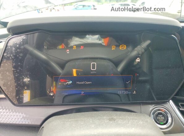 KL77LKEP2SC170334 2025 CHEVROLET TRAX White Вид щитка приладів