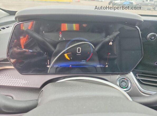 KL77LKEP5SC341223 2025 CHEVROLET TRAX Green ხელსაწყოთა პანელის ხედი