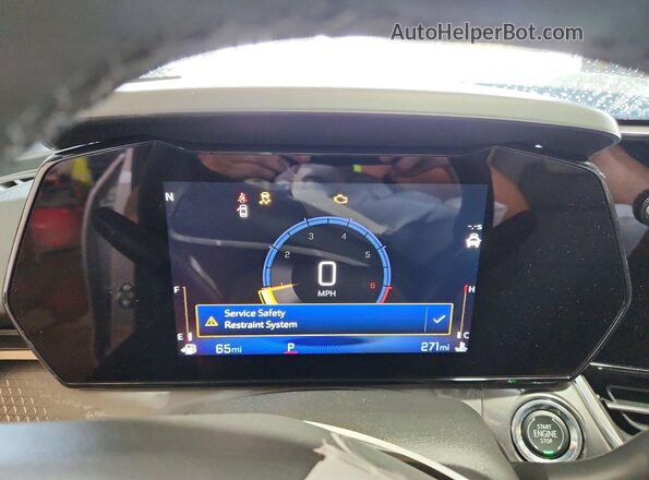 KL77LKEP6TC113376 2026 CHEVROLET TRAX Cream Вид щитка приладів