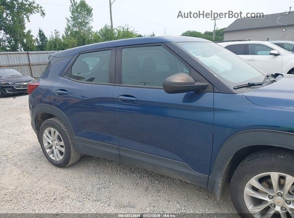 KL79MMS20MB137092 2021 CHEVROLET TRAILBLAZER Синий Вид задней части салона