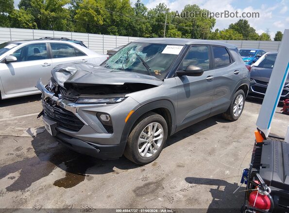 KL79MMS20RB125094 2024 CHEVROLET TRAILBLAZER Gray Առջևի ձախ երեք քառորդ տեսարան