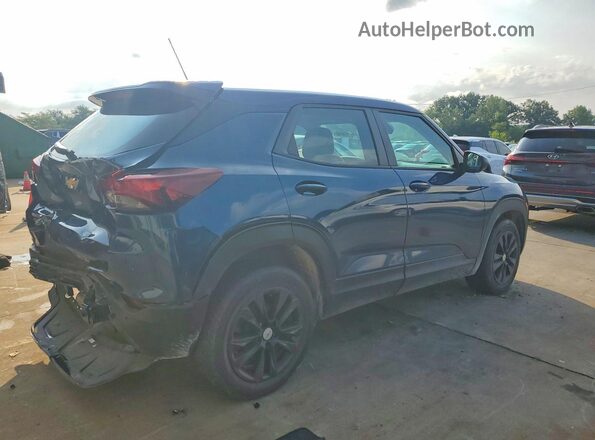 KL79MMS22MB143802 2021 CHEVROLET TRAILBLAZER Синий Задняя правая четверть