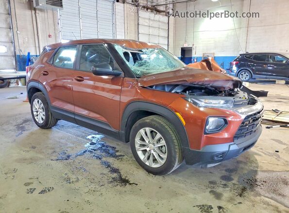 KL79MMS22MB152824 2021 CHEVROLET TRAILBLAZER Orange Przód prawy