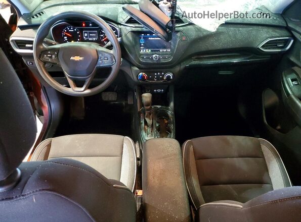KL79MMS22MB152824 2021 CHEVROLET TRAILBLAZER Orange Widok deski rozdzielczej