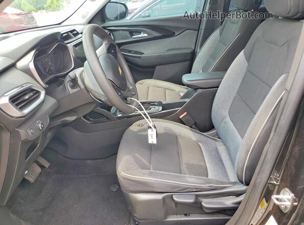KL79MMS22NB115497 2022 CHEVROLET TRAILBLAZER Black Widok wnętrza z przodu