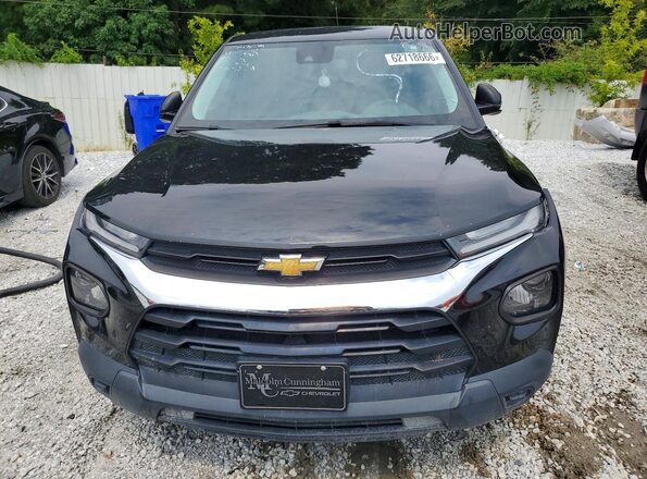 KL79MMS22NB115497 2022 CHEVROLET TRAILBLAZER Black Widok z przodu