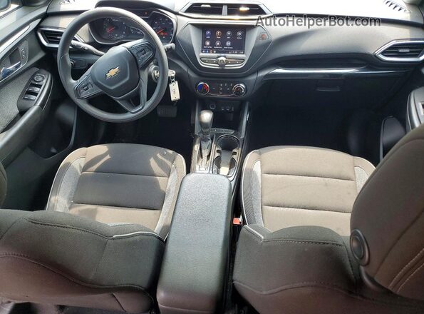 KL79MMS22NB115497 2022 CHEVROLET TRAILBLAZER Black Widok deski rozdzielczej
