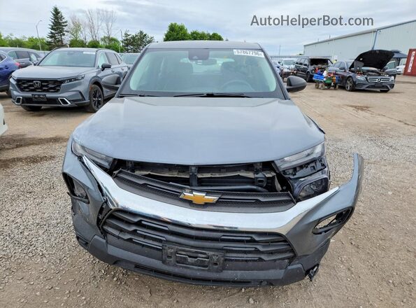 KL79MMS23MB018842 2021 CHEVROLET TRAILBLAZER Gray Vista frontal
