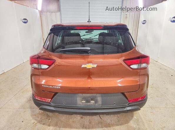 KL79MMS23MB110999 2021 CHEVROLET TRAILBLAZER Orange უკანა ხედი