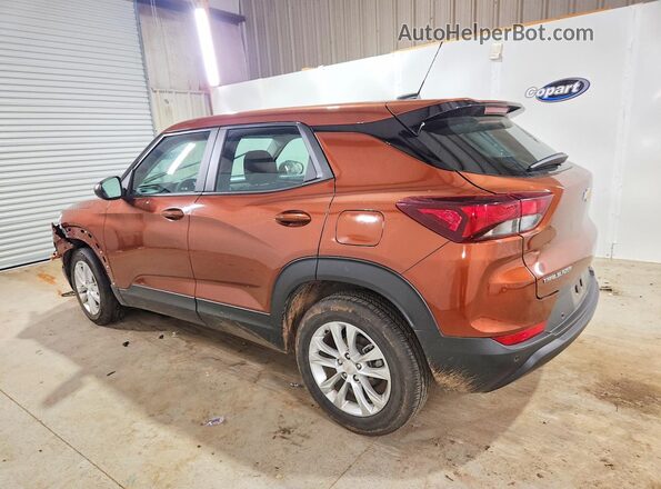 KL79MMS23MB110999 2021 CHEVROLET TRAILBLAZER Orange უკანა მარცხენა