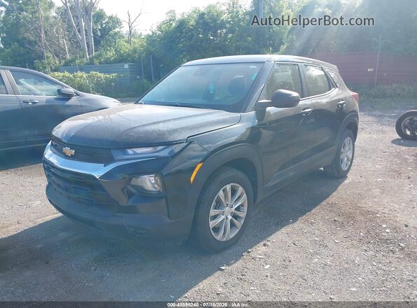 KL79MMS24MB127987 2021 CHEVROLET TRAILBLAZER Черный Передняя левая четверть