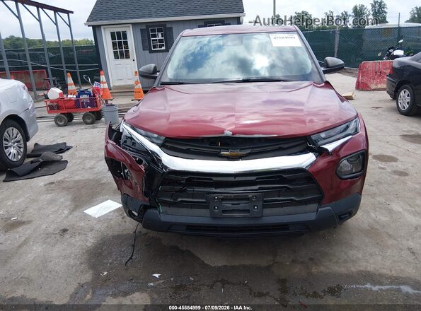 KL79MMS24PB154661 2023 CHEVROLET TRAILBLAZER Red Вид задньої частини салону