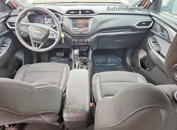 KL79MMS29MB153260 2021 CHEVROLET TRAILBLAZER Brown Widok deski rozdzielczej