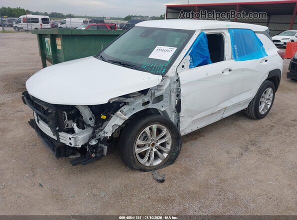 KL79MMS2XNB113805 2022 CHEVROLET TRAILBLAZER White წინა მარცხენა ხედი სამი მეოთხედიდან