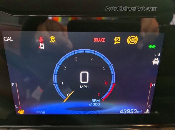 KL79MMSL6RB033660 2024 CHEVROLET TRAILBLAZER Maroon Instrument cluster view
