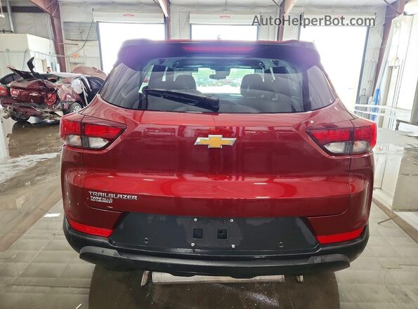KL79MMSL6RB033660 2024 CHEVROLET TRAILBLAZER Maroon Rear view