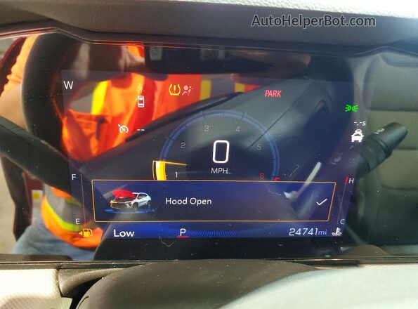 KL79MMSL7SB142778 2025 CHEVROLET TRAILBLAZER Red Instrument cluster view