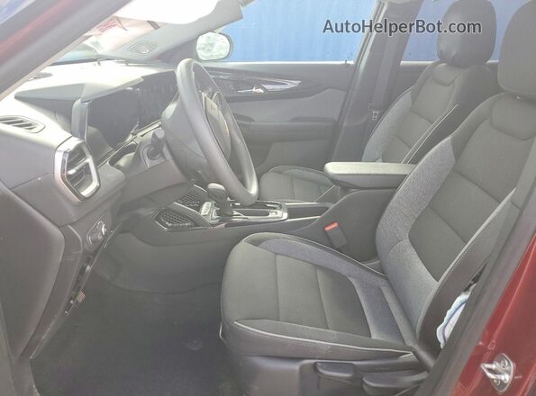KL79MMSL7SB180799 2025 CHEVROLET TRAILBLAZER Maroon Вид салону спереду