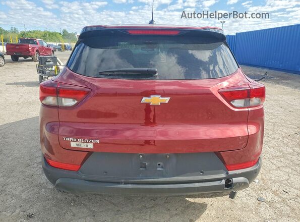 KL79MMSL7SB180799 2025 CHEVROLET TRAILBLAZER Maroon Вид ззаду