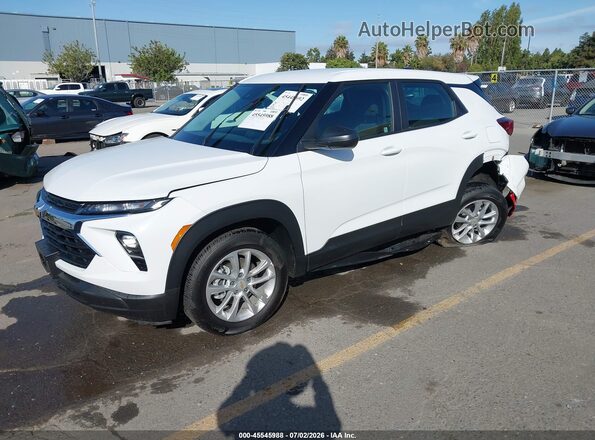 KL79MMSL7TB183882 2026 CHEVROLET TRAILBLAZER White Przód lewy
